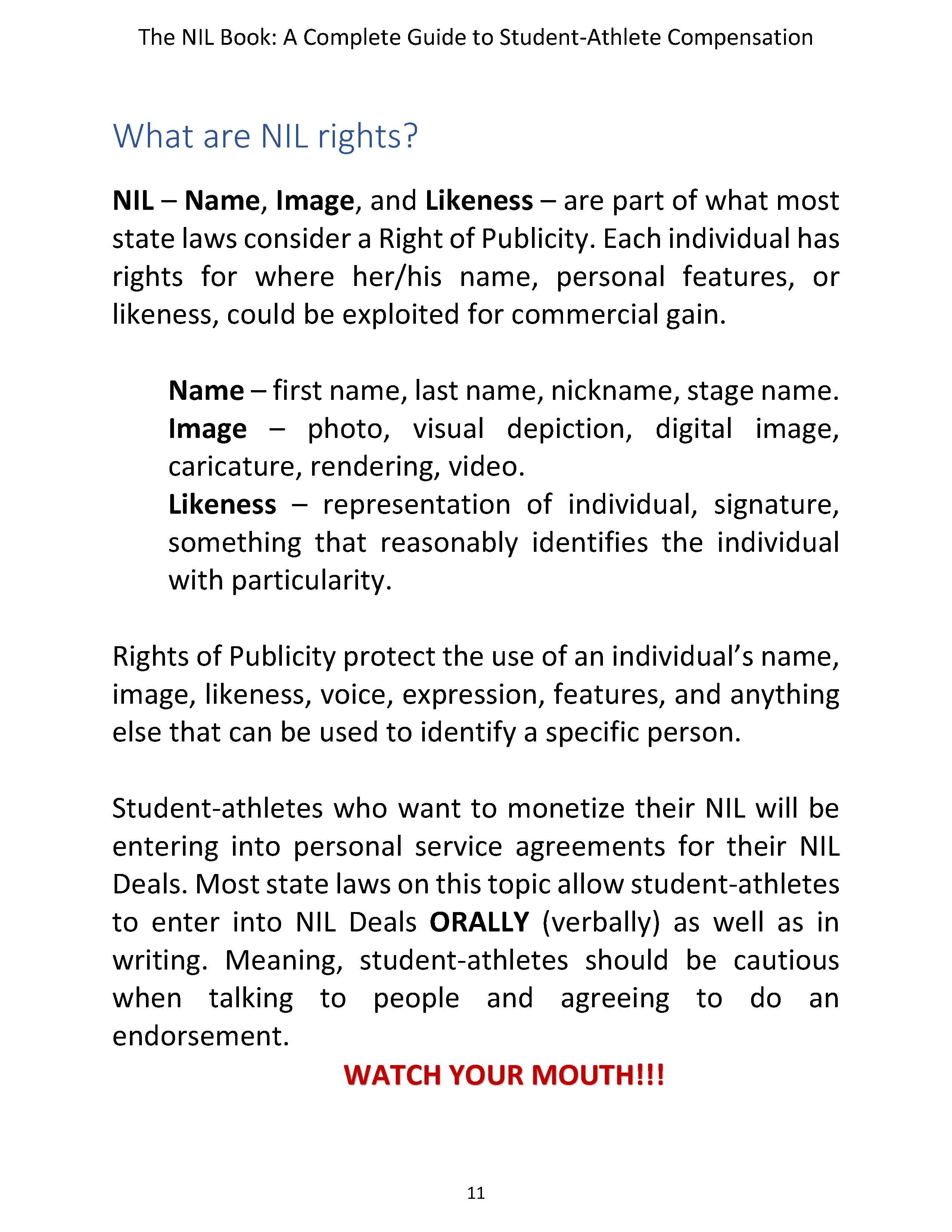 The NIL Book: A Complete Guide to Student-Athlete Compensation